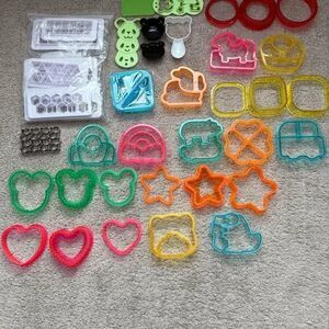 Bento Lunch Accessories Set – Sandwich Cutters, Rice Mold, Stamps, Cracker Molds